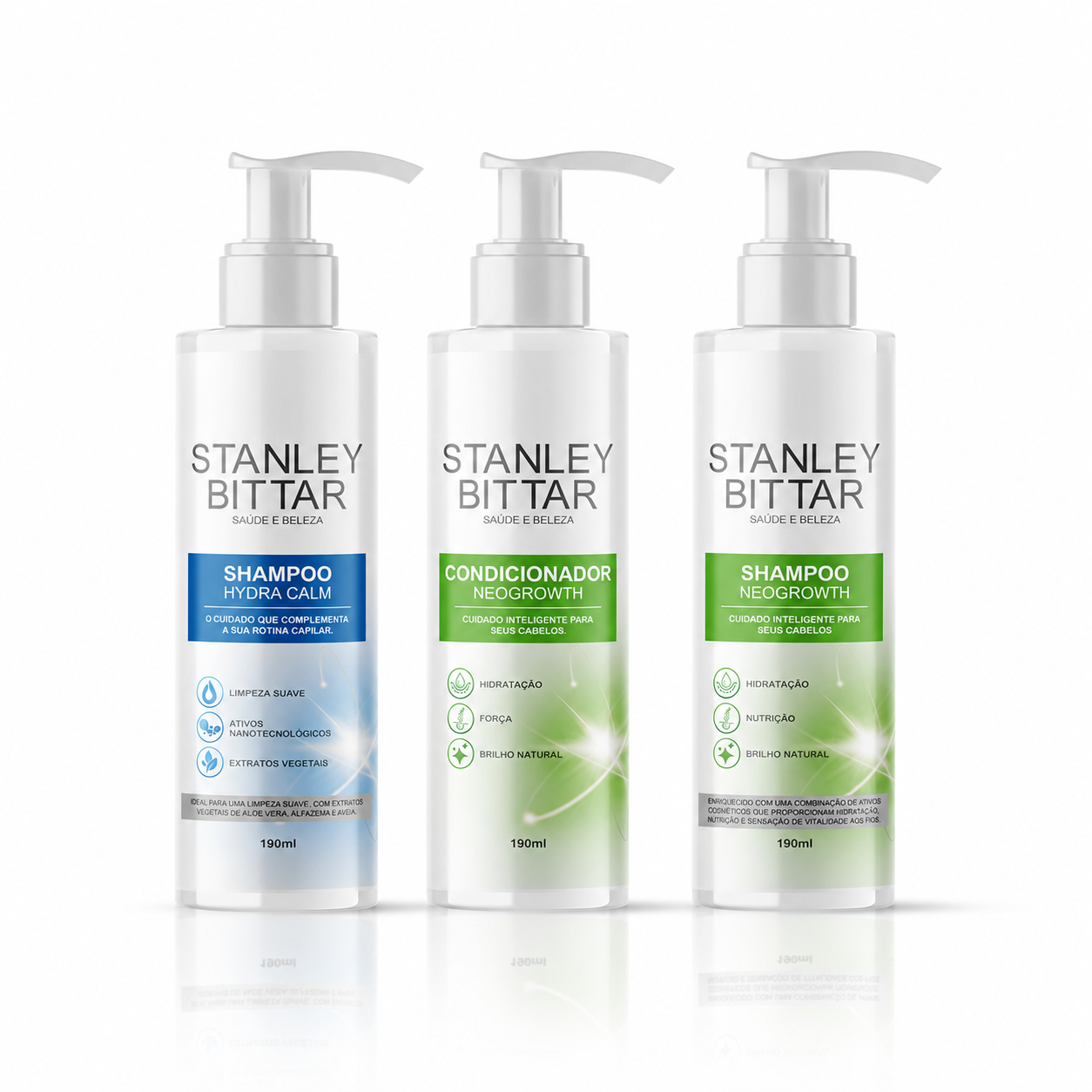 Kit NeoGrowth — Shampoo + Condicionador + Hydra Calm
